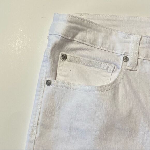 Soft Surroundings Ultimate Denim In White Straight Leg Jeans Women's Size 16T - Picture 5 of 15